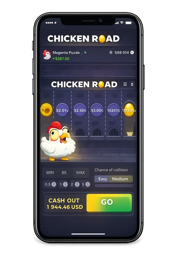 Chicken Road på Mobil